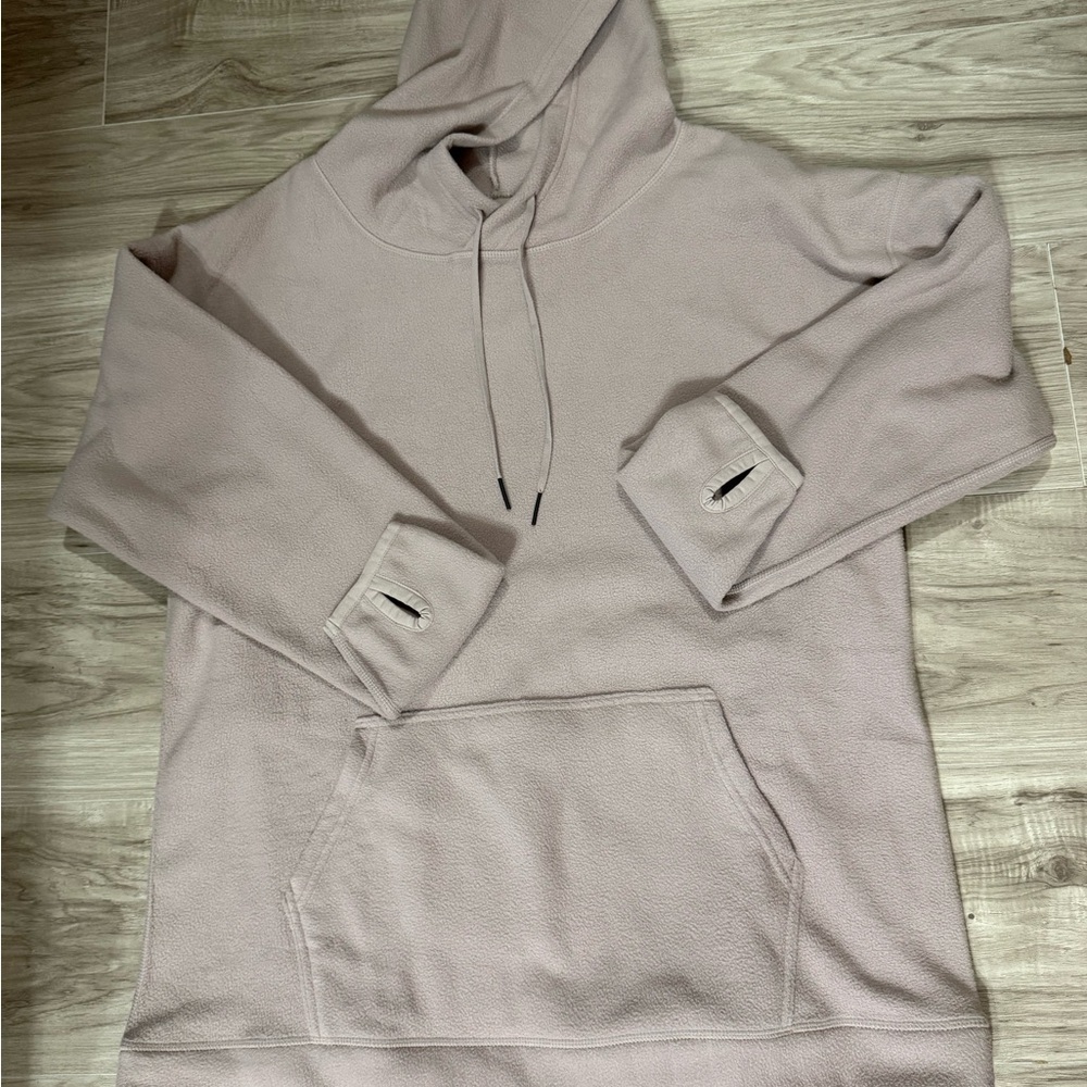 Zella women's hoodie with hood and pocket, size M, cream color